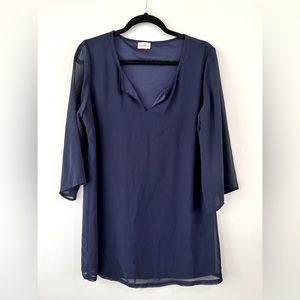 Navy dress. Medium. Boutique.